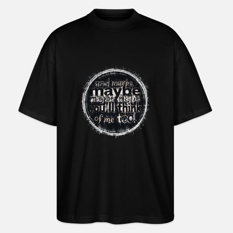 maybe too - Stanley/Stella Oversized Unisex Bio T-Shirt Blaster 2.0 - Schwarz