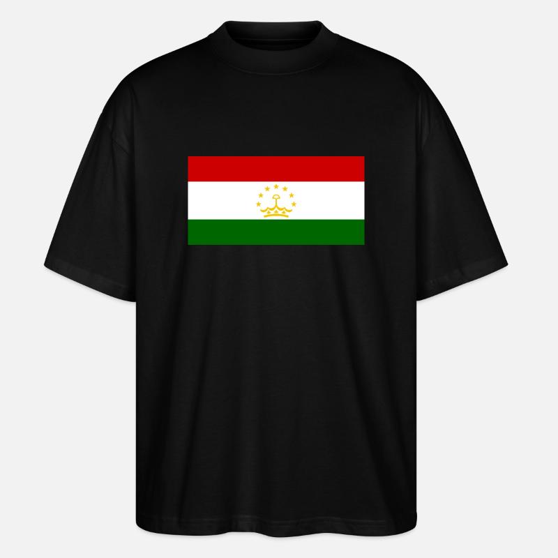 Tadschikistan - Stanley/Stella Oversized Unisex Bio T-Shirt Blaster 2.0 - Schwarz