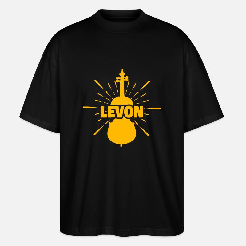 Cadeau pour Levon - T-shirt bio Blaster 2.0 coupe oversize Stanley/Stella Unisexe - noir