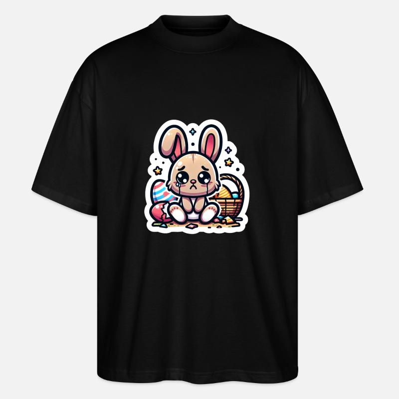 Sad Bunny - Stanley/Stella Oversized Unisex Bio T-Shirt Blaster 2.0 - Schwarz