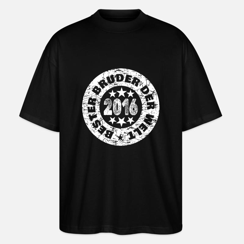 Frères et sœurs 2016 - T-shirt bio Blaster 2.0 coupe oversize Stanley/Stella Unisexe - noir