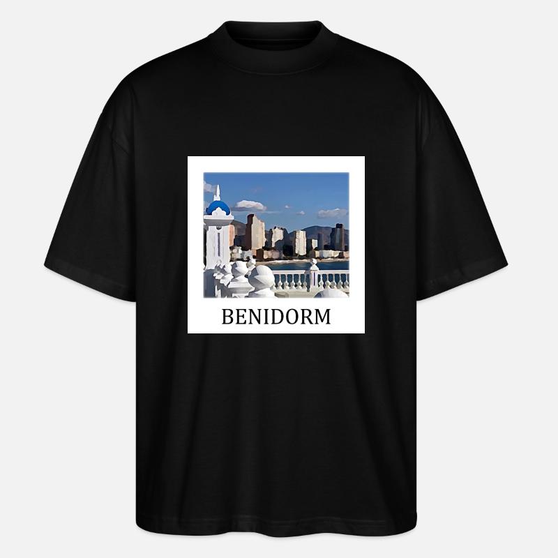 Benidorm - T-shirt bio Blaster 2.0 coupe oversize Stanley/Stella Unisexe - noir