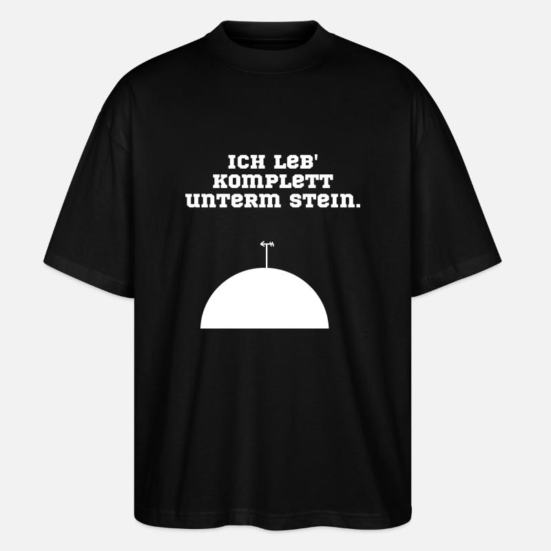 Stein Patrick Stern - Stanley/Stella Oversized Unisex Bio T-Shirt Blaster 2.0 - Schwarz