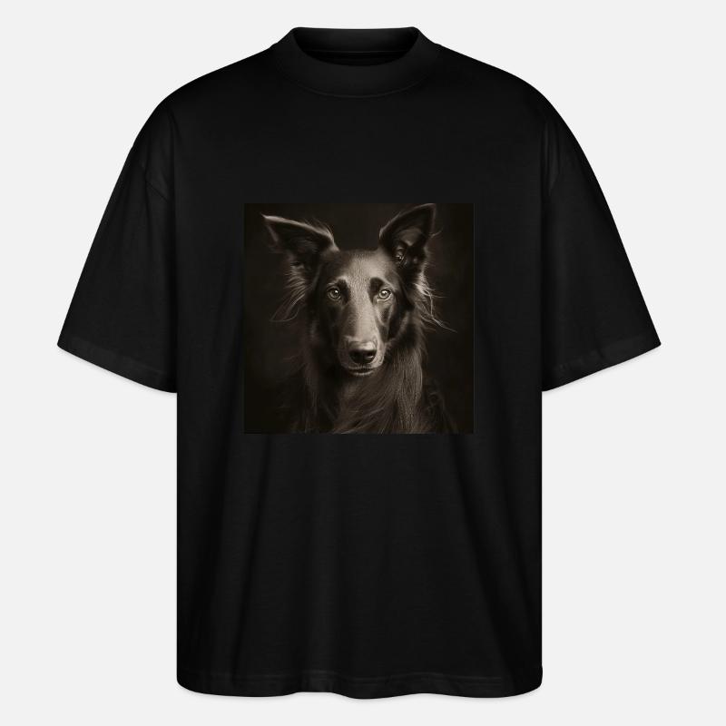 Black Animals - Chien cool - T-shirt bio Blaster 2.0 coupe oversize Stanley/Stella Unisexe - noir