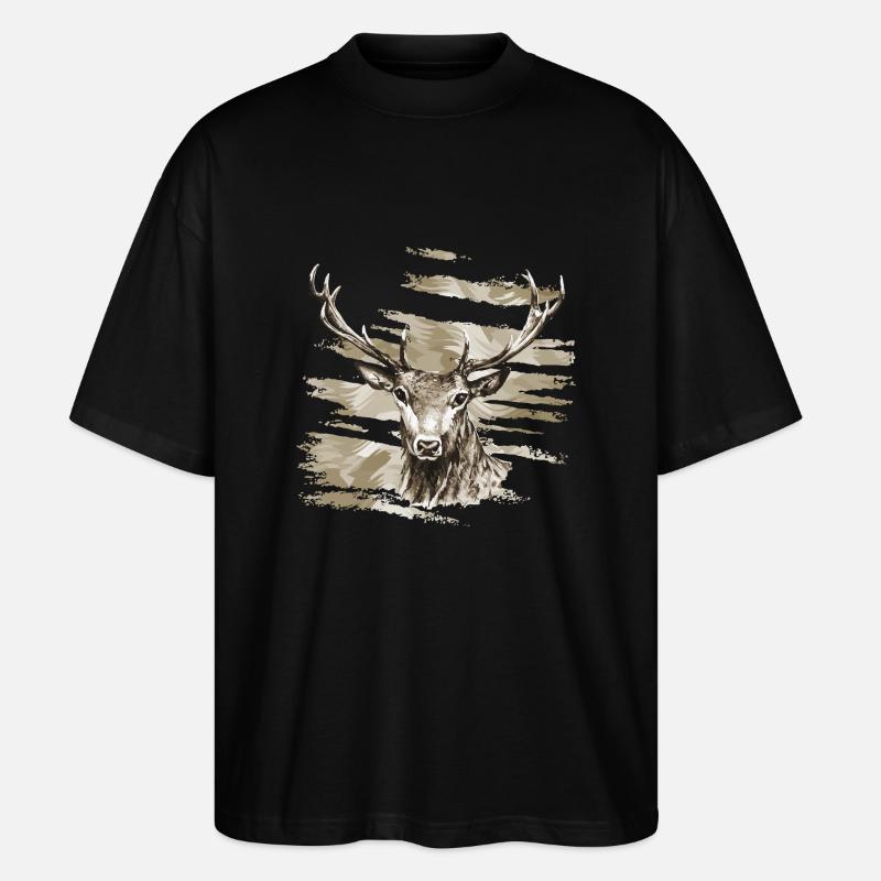Hirsch - Stanley/Stella Oversized Unisex Bio T-Shirt Blaster 2.0 - Schwarz