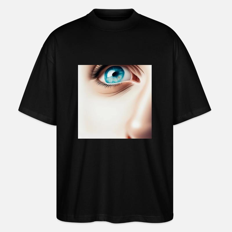 Gesicht - Stanley/Stella Oversized Unisex Bio T-Shirt Blaster 2.0 - Schwarz