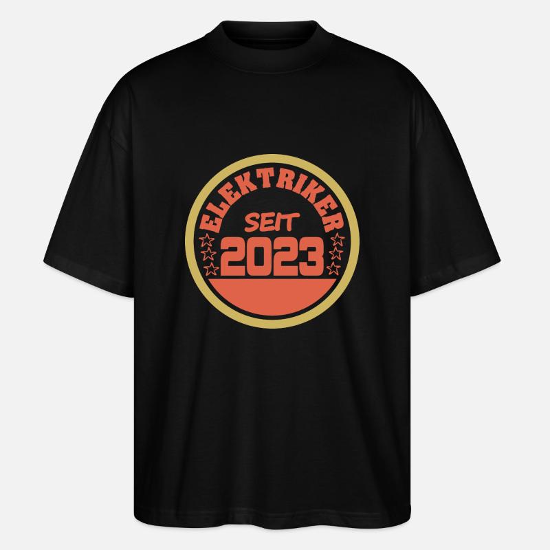 2023 - Stanley/Stella Oversized Unisex Bio T-Shirt Blaster 2.0 - Schwarz
