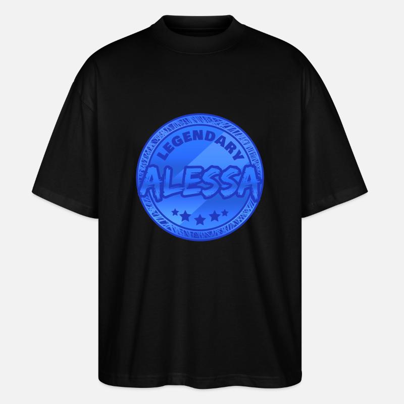 Alessa - Stanley/Stella Oversized Unisex Bio T-Shirt Blaster 2.0 - Schwarz
