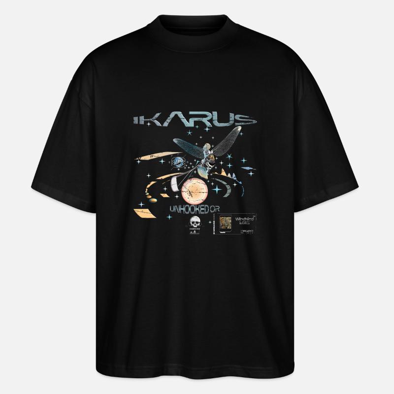 Ikarus - Stanley/Stella Oversized Unisex Bio T-Shirt Blaster 2.0 - Schwarz