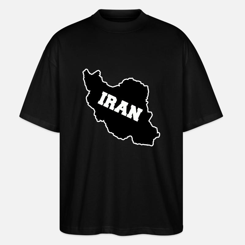 iran - Stanley/Stella Oversized Unisex Bio T-Shirt Blaster 2.0 - Schwarz
