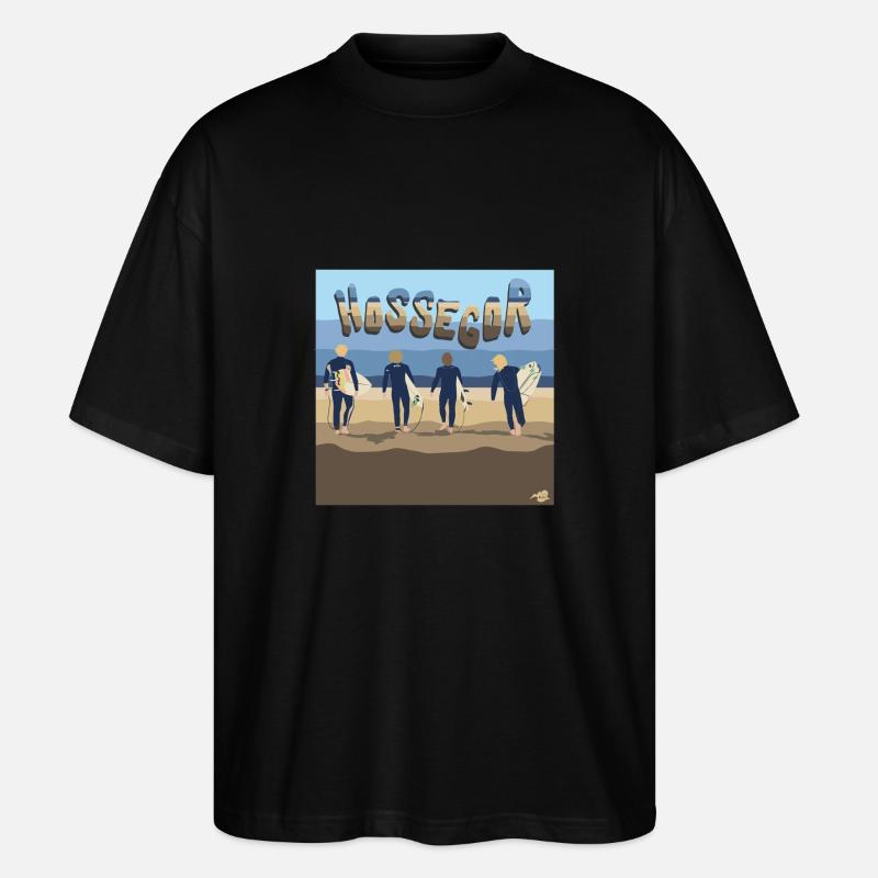 Hossegor Surfers - Stanley/Stella Oversized Unisex Bio T-Shirt Blaster 2.0 - Schwarz