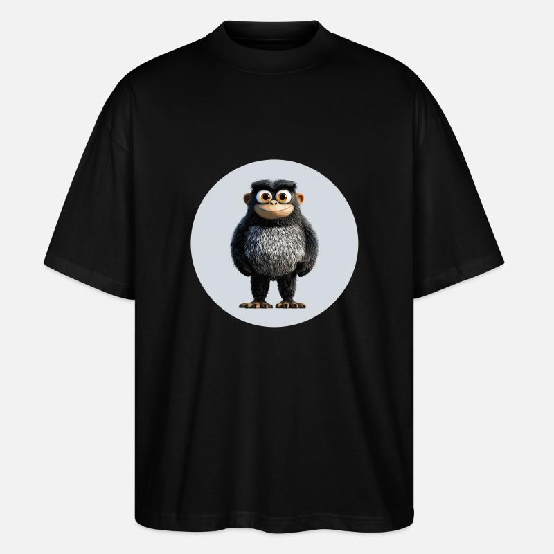 Bär - Stanley/Stella Oversized Unisex Bio T-Shirt Blaster 2.0 - Schwarz