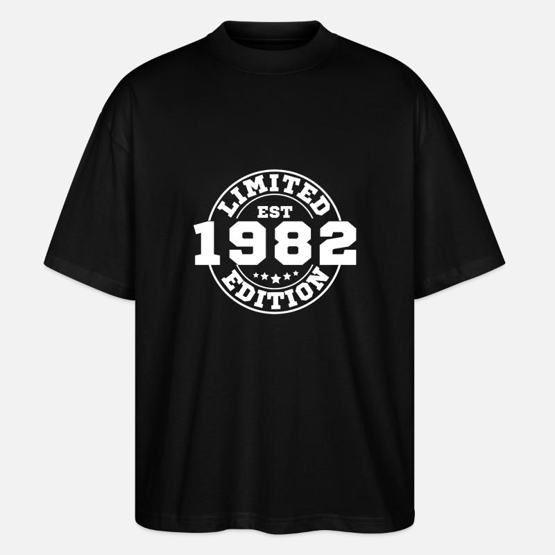 1982 Limited Edition - Stanley/Stella Oversized Unisex Organic T-shirt Blaster 2.0 - black