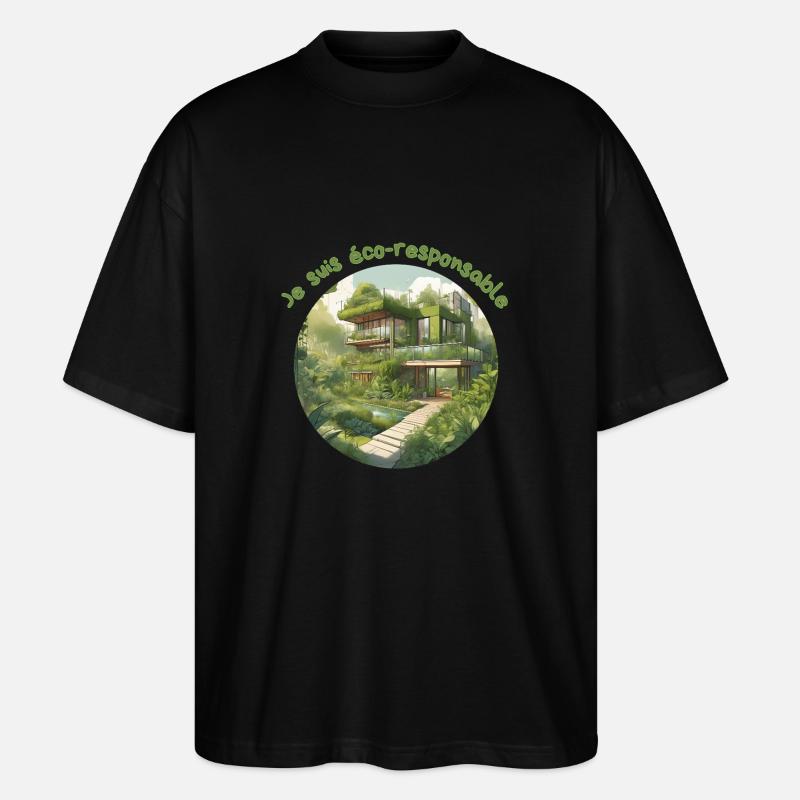 éco-responsable - T-shirt bio Blaster 2.0 coupe oversize Stanley/Stella Unisexe - noir