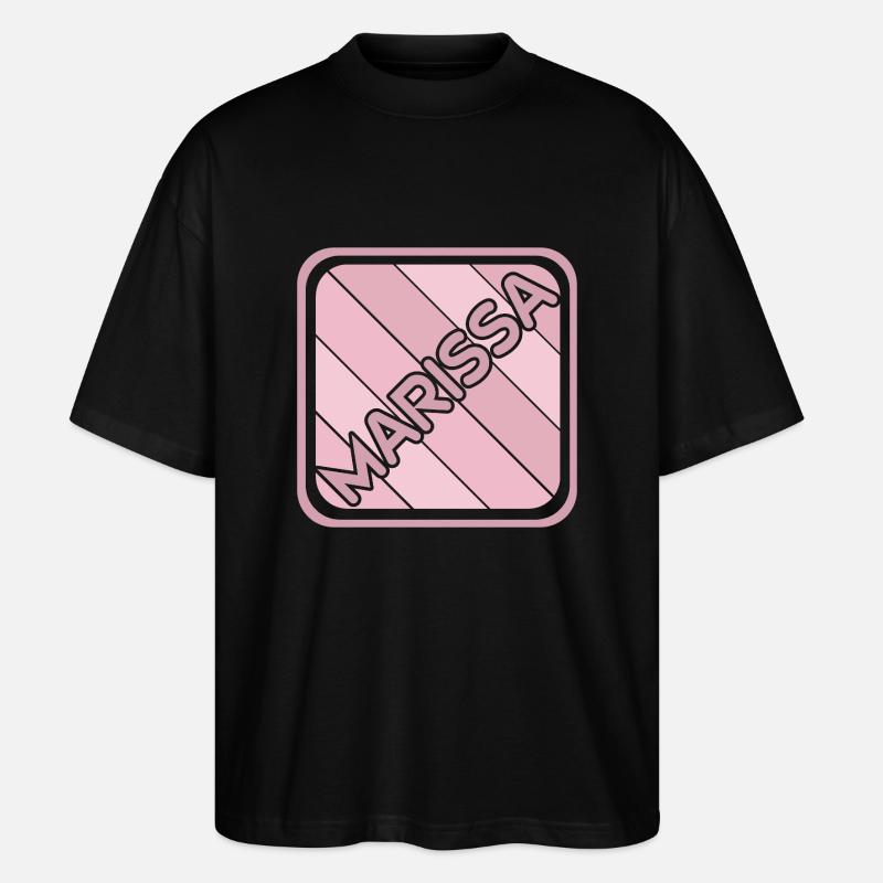 Marissa as a given name - Stanley/Stella Oversized Unisex Organic T-shirt Blaster 2.0 - black