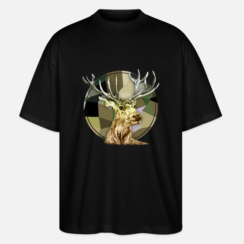 Hirsch - Stanley/Stella Oversized Unisex Bio T-Shirt Blaster 2.0 - Schwarz