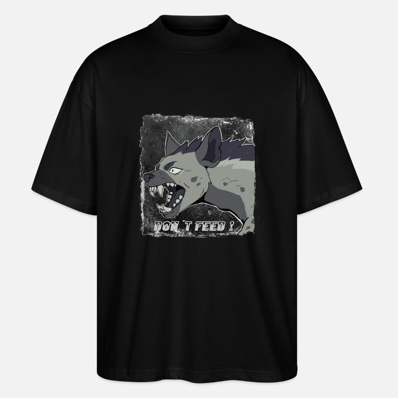 Hyäne - Stanley/Stella Oversized Unisex Bio T-Shirt Blaster 2.0 - Schwarz