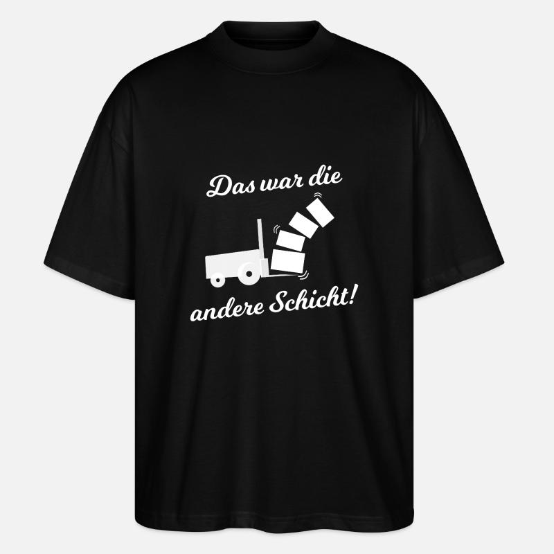 The Logistics Layer - Stanley/Stella Oversized Unisex Organic T-shirt Blaster 2.0 - black