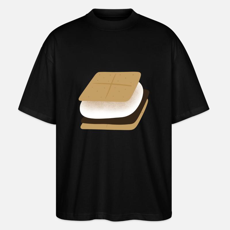 Smores - Stanley/Stella Oversized Unisex Bio T-Shirt Blaster 2.0 - Schwarz
