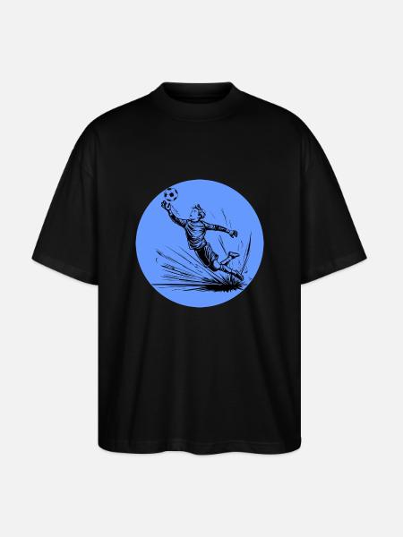 Goalkeeper - Stanley/Stella Oversized Unisex Organic T-shirt Blaster 2.0 - black
