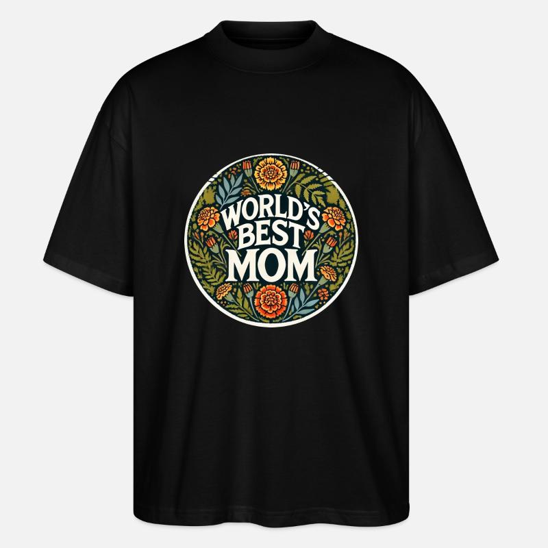 Die beste Mutter der Welt - Stanley/Stella Oversized Unisex Bio T-Shirt Blaster 2.0 - Schwarz