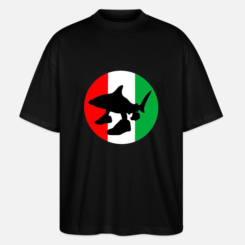 Italienische Hirnfäule - Stanley/Stella Oversized Unisex Bio T-Shirt Blaster 2.0 - Schwarz