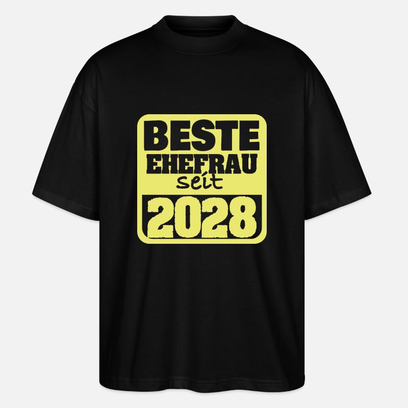 Ehe 2028 - Stanley/Stella Oversized Unisex Bio T-Shirt Blaster 2.0 - Schwarz