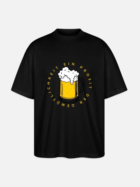 Ein Prosit der Gemütlichkeit - Stanley/Stella Oversized Unisex Organic T-shirt Blaster 2.0 - black
