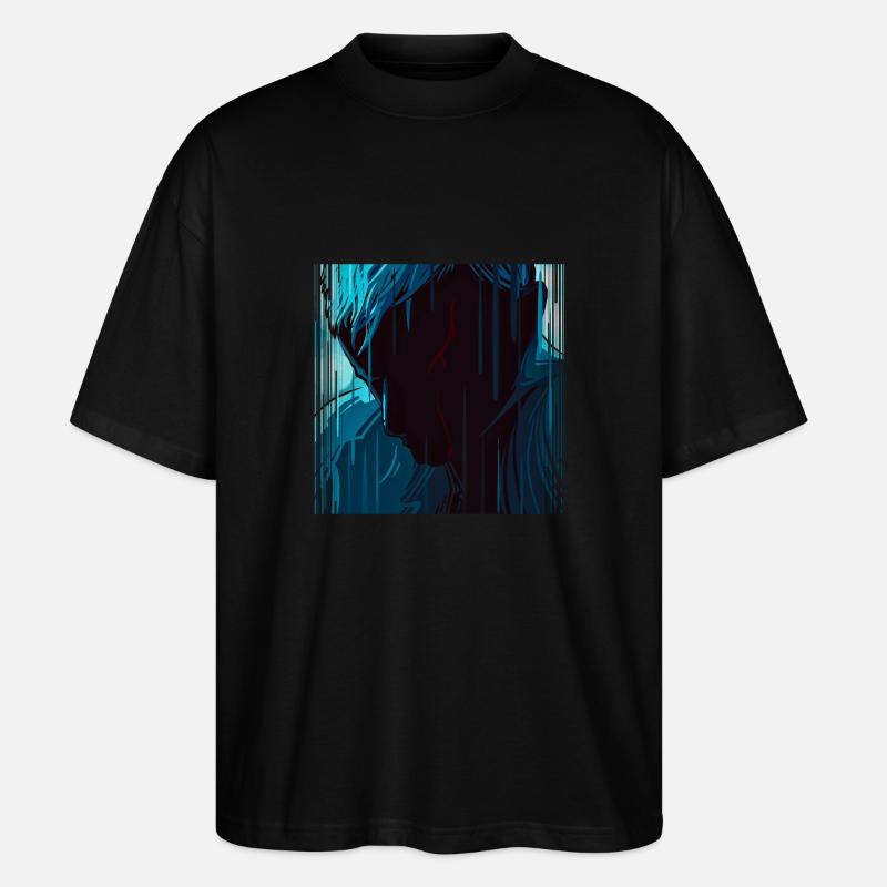 Tears in Rain - Stanley/Stella Oversized Unisex Organic T-shirt Blaster 2.0 - black