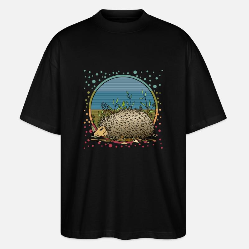 Igel - Stanley/Stella Oversized Unisex Bio T-Shirt Blaster 2.0 - Schwarz