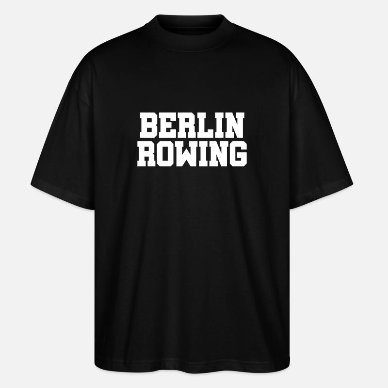 Berlin Aviron - Aviron - Rameur - Rameur - T-shirt bio Blaster 2.0 coupe oversize Stanley/Stella Unisexe - noir