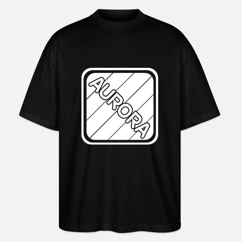 Maedchenname Aurora - Stanley/Stella Oversized Unisex Bio T-Shirt Blaster 2.0 - Schwarz