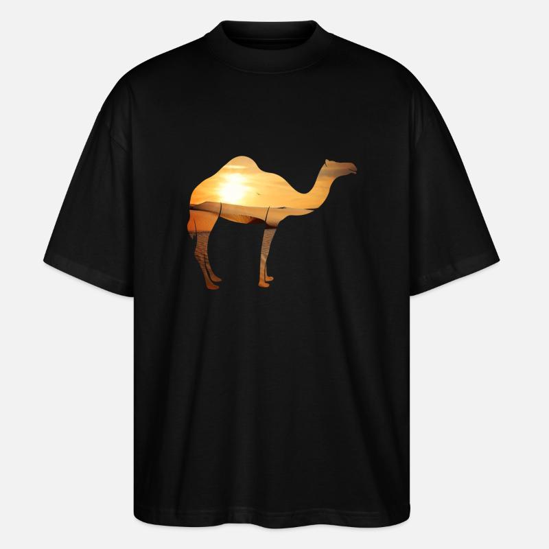 Kamel - Stanley/Stella Oversized Unisex Bio T-Shirt Blaster 2.0 - Schwarz