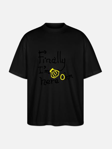 finally_im_here_0km - T-shirt bio Blaster 2.0 coupe oversize Stanley/Stella Unisexe - noir