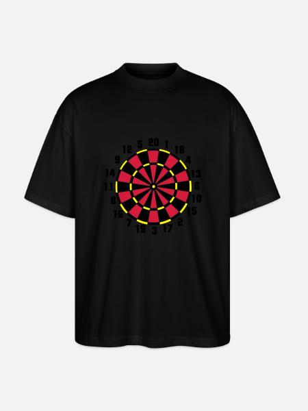 Dartboard - Stanley/Stella Oversized Unisex Bio T-Shirt Blaster 2.0 - Schwarz