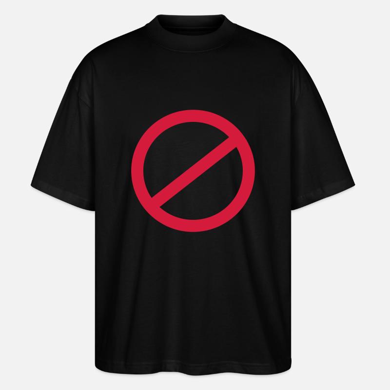 stop - Stanley/Stella Oversized Unisex Bio T-Shirt Blaster 2.0 - Schwarz
