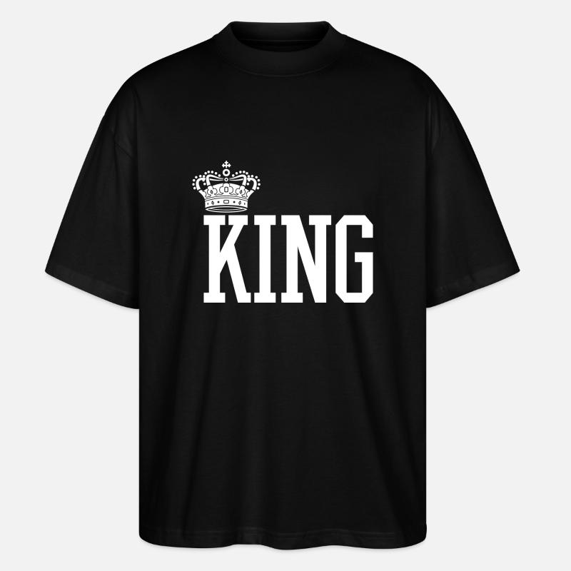 King - Queen Gift Idea - Stanley/Stella Oversized Unisex Organic T-shirt Blaster 2.0 - black