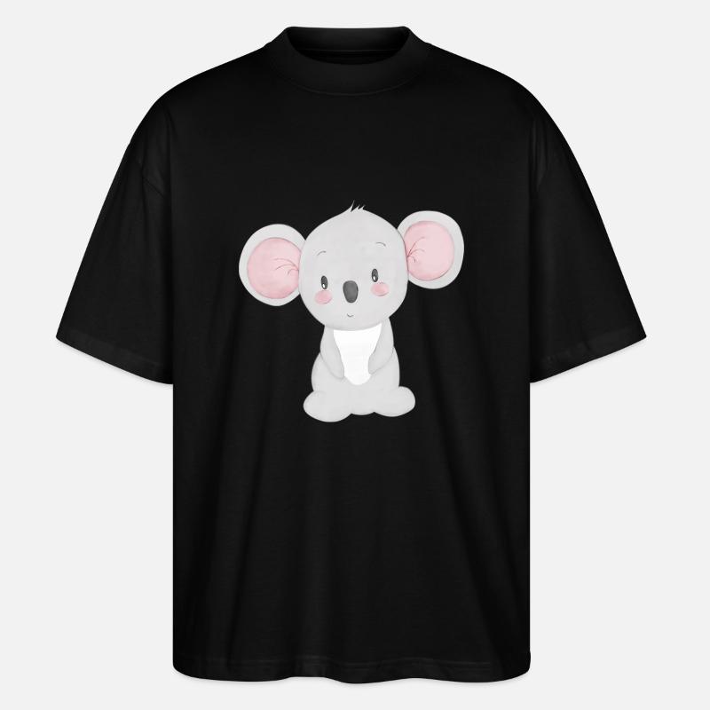 Koala - Stanley/Stella Oversized Unisex Bio T-Shirt Blaster 2.0 - Schwarz