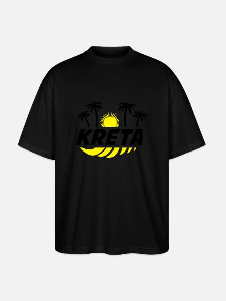 kreta_02 - Stanley/Stella Oversized Unisex Bio T-Shirt Blaster 2.0 - Schwarz
