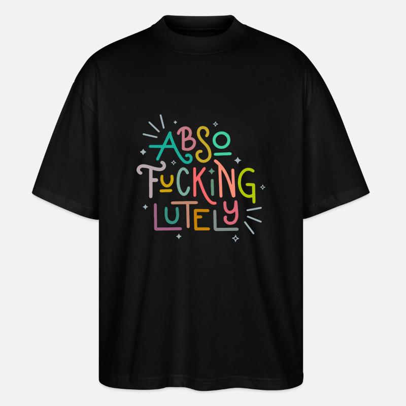Absofuckinglument - T-shirt bio Blaster 2.0 coupe oversize Stanley/Stella Unisexe - noir