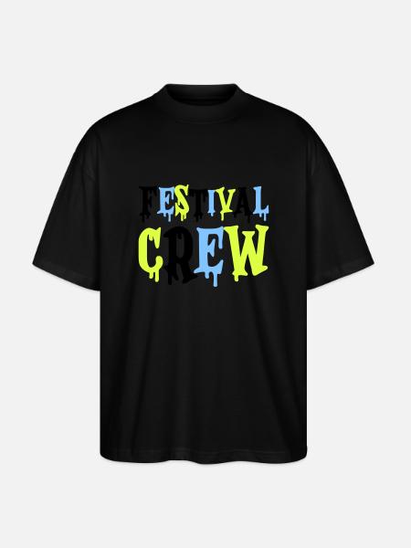 Festival Crew - Stanley/Stella Oversized Unisex Organic T-shirt Blaster 2.0 - black