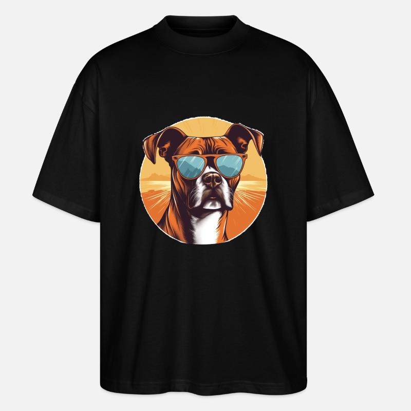 Boxer 2 - Stanley/Stella Oversized Unisex Bio T-Shirt Blaster 2.0 - Schwarz
