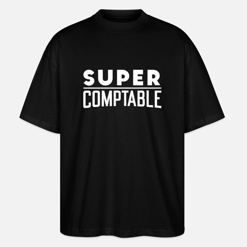 Super comptable - T-shirt bio Blaster 2.0 coupe oversize Stanley/Stella Unisexe - noir