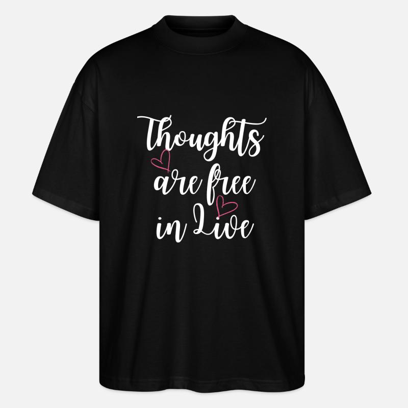Les pensées sont libres - T-shirt bio Blaster 2.0 coupe oversize Stanley/Stella Unisexe - noir
