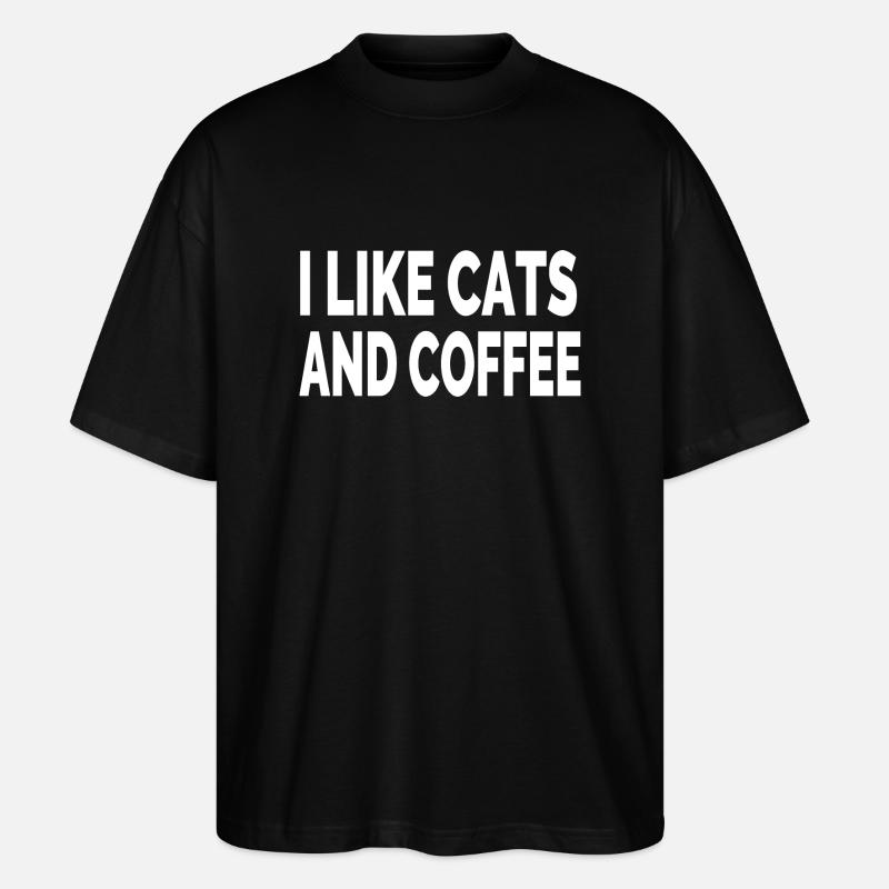 feline - Stanley/Stella Oversized Unisex Organic T-shirt Blaster 2.0 - black