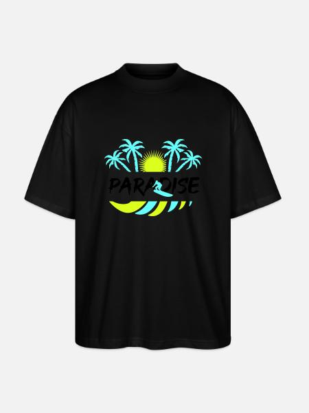 Surf Paradise - Stanley/Stella Oversized Unisex Organic T-shirt Blaster 2.0 - black