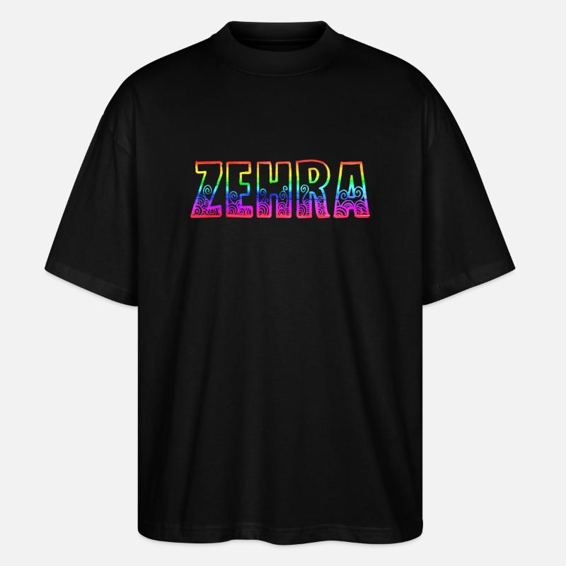 Zehra RS Rainbow - Stanley/Stella Oversized Unisex Organic T-shirt Blaster 2.0 - black