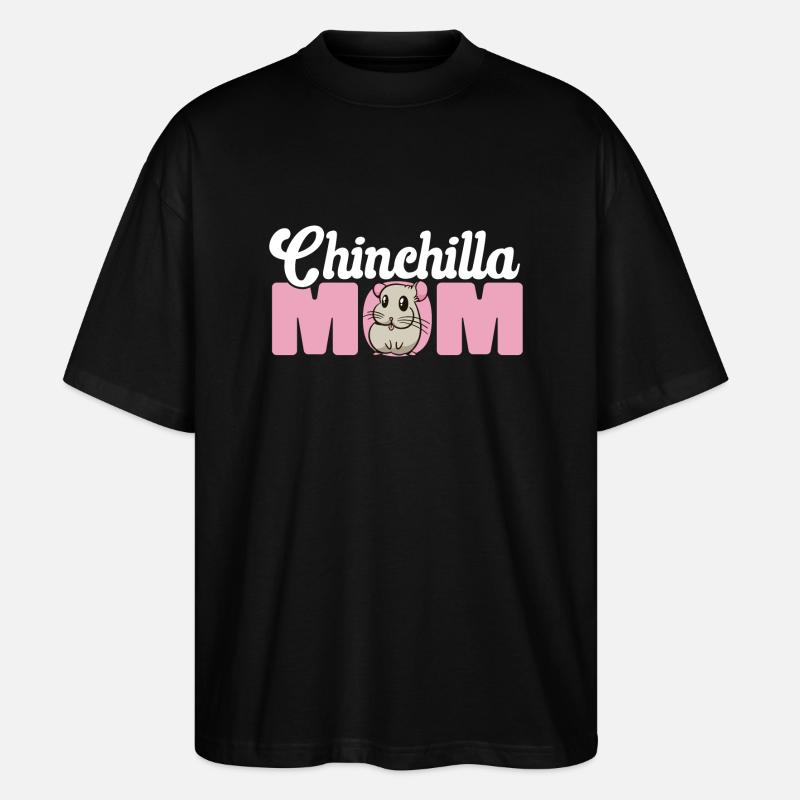 Chinchilla - Stanley/Stella Oversized Unisex Bio T-Shirt Blaster 2.0 - Schwarz