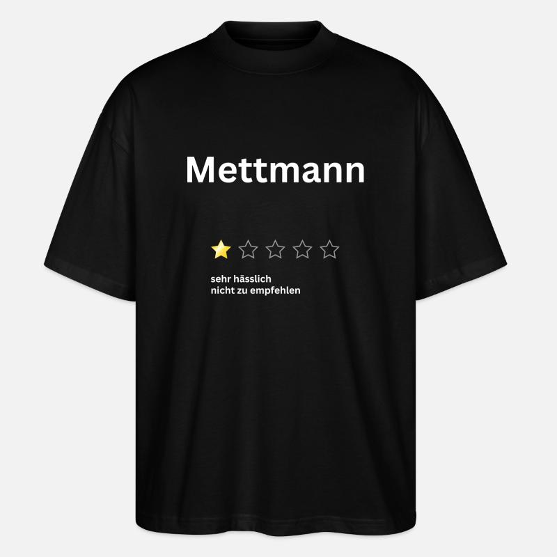 Mettmann 1star - Stanley/Stella Oversized Unisex Bio T-Shirt Blaster 2.0 - Schwarz
