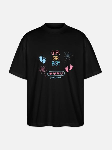 Fille ou garçon - T-shirt bio Blaster 2.0 coupe oversize Stanley/Stella Unisexe - noir